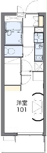 レオパレスディアコート大谷の間取り