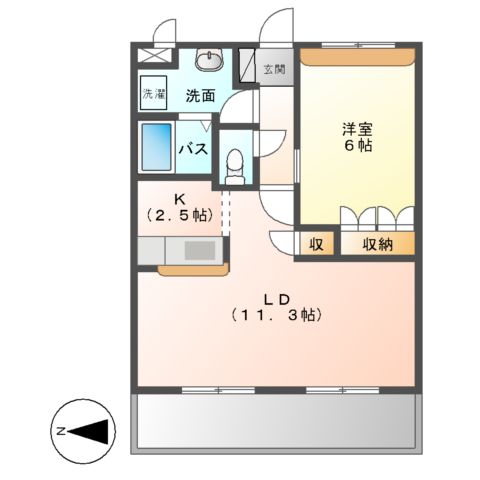 クレッシェンドの間取り