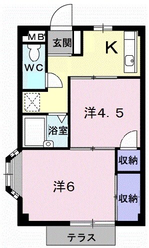 エルディム松本の間取り