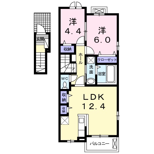 リアン・Ⅱの間取り
