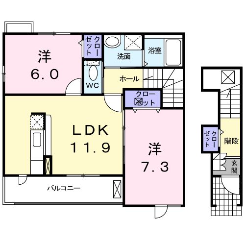 ヌフ・ソレイユの間取り