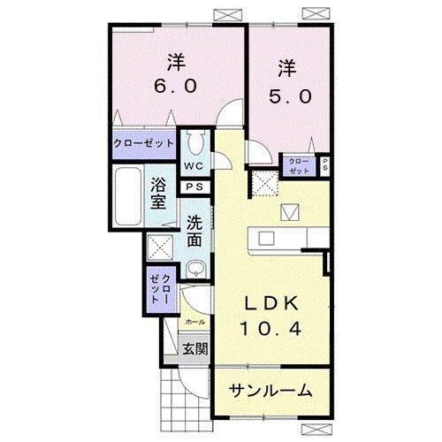 プランドール・Ⅱの間取り