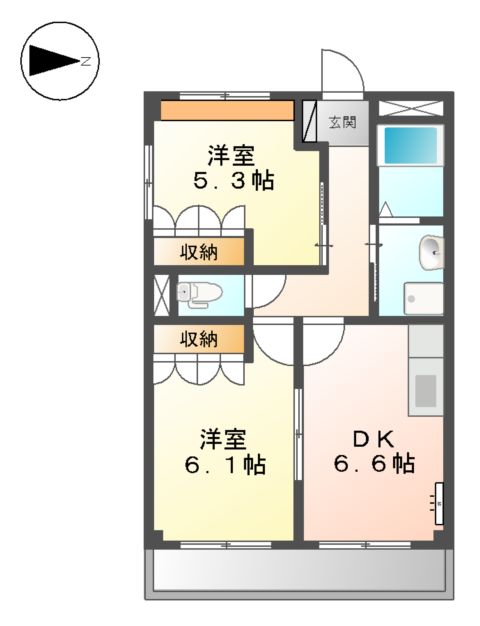 パインハートの間取り