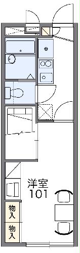 レオパレスオレンジコートの間取り