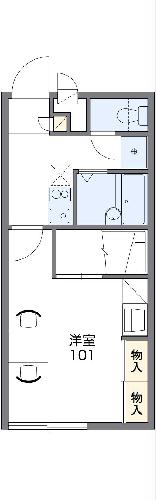 レオパレスMOONLIGHTの間取り