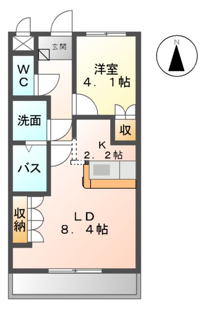 ラフィネⅡの間取り