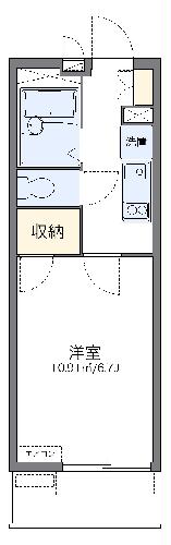 レオパレスルナボアールの間取り
