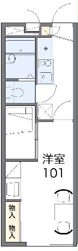 レオパレスSouth palの間取り