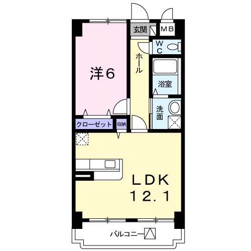 カルフール千歳の間取り