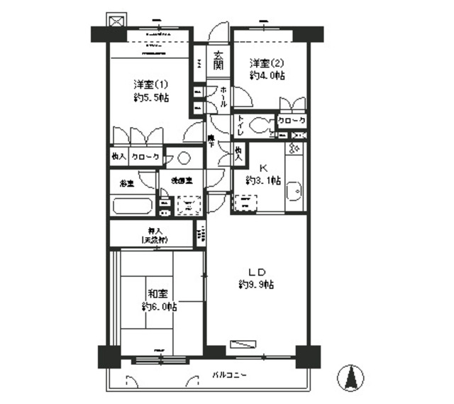 グリーンフォレスト宮前平の間取り