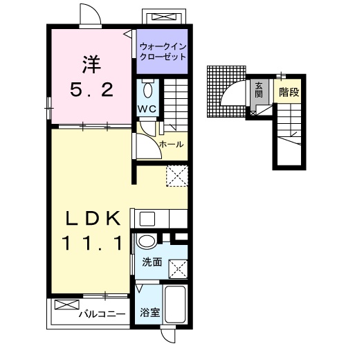 プルメリアの間取り