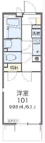 レオネクストシャトーブランカ・203号室の間取り