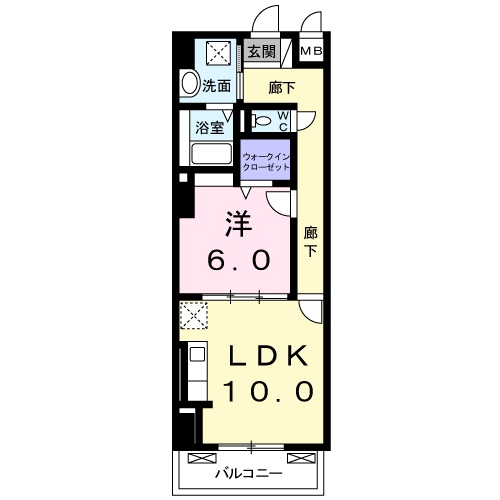 グランスイート新横浜Ⅰの間取り
