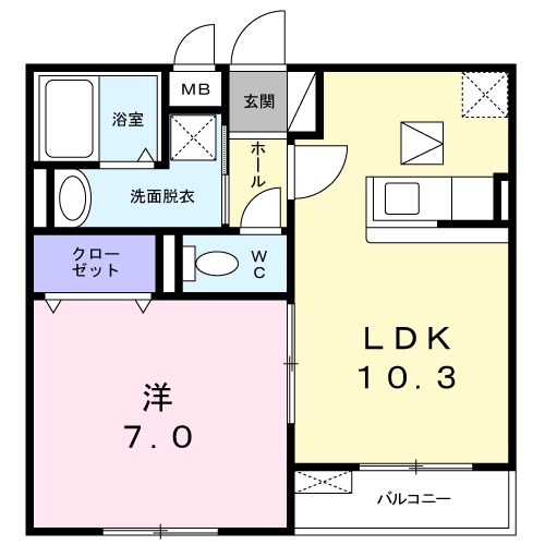 モーションブルー・Kの間取り