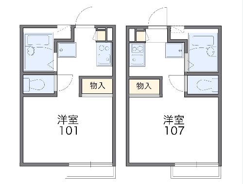 レオパレスYOSHIKOの間取り