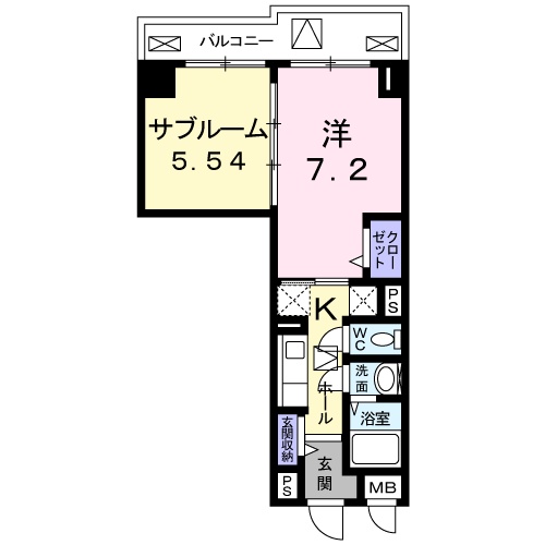 プラージュの間取り