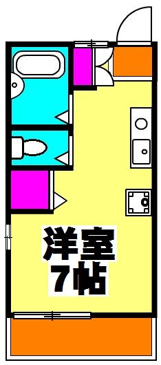 シャンテ新和・201号室の間取り
