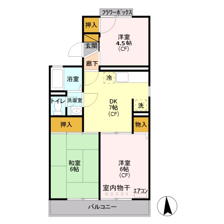 フレグランスサエラの間取り