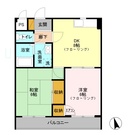 コーワレジデンス 弐番館の間取り
