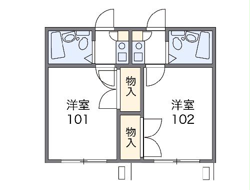 レオパレス与野本町第6の間取り