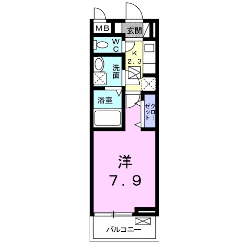 コモディ モンテの間取り