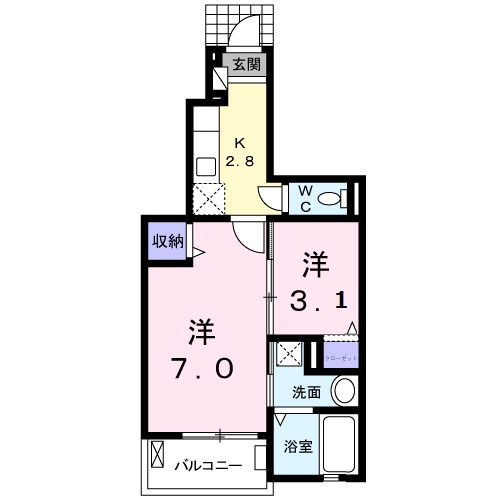 BLESS西戸田 Aの間取り