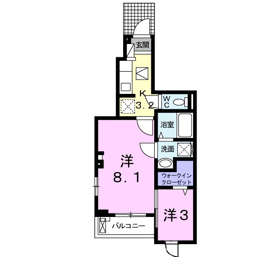 フルールの間取り