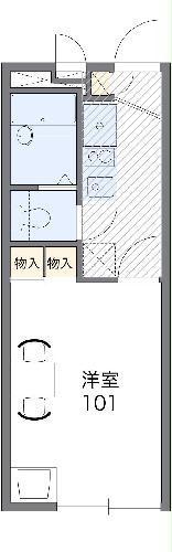レオパレスエクセル南与野の間取り