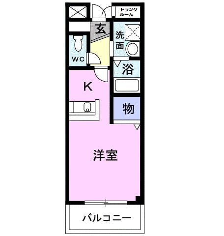 プレステージ大門・01010号室の間取り