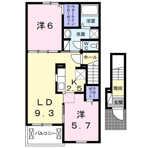 フルールの間取り