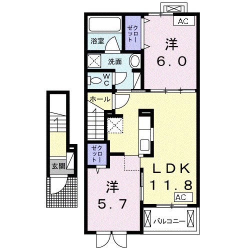 ベル リアン Ⅲの間取り