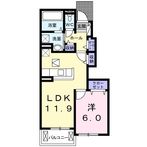 ラルミエールメゾンⅥの間取り