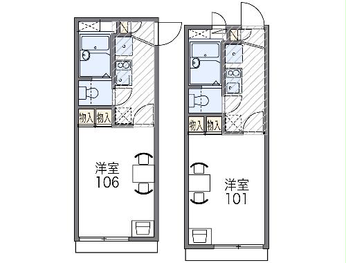 レオパレス白百合の間取り