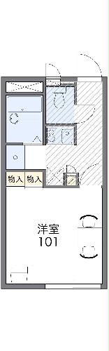 レオパレスクリスタルの間取り