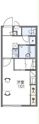 神野新田町の完工年月(2006年4月)築の賃貸アパートの間取り