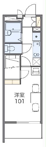 レオパレスALLEGRETTOの間取り