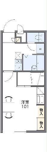 レオパレスミルドエルの間取り
