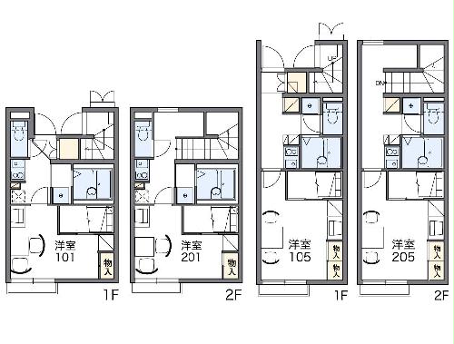 レオパレスライト　Ⅱの間取り