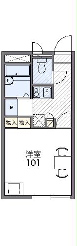 レオパレスグリーンリーフBの間取り