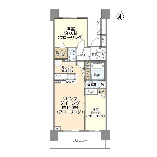 ザ・レジデンス津田沼奏の杜 センターレジデンスの間取り