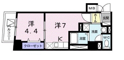 アンソレイエの間取り