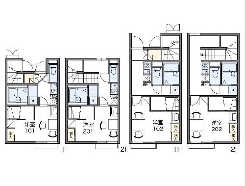 レオパレスT BOX Ⅰの間取り