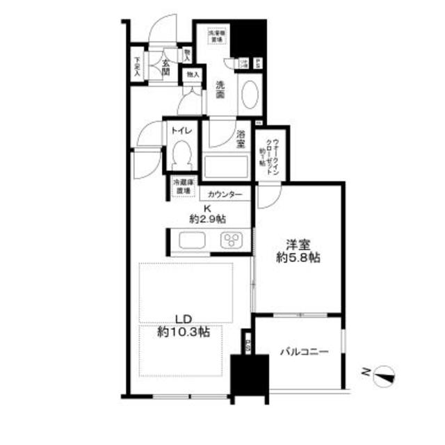 大崎ウエストシティタワーズE棟の間取り
