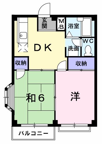 エルディム小柳Bの間取り