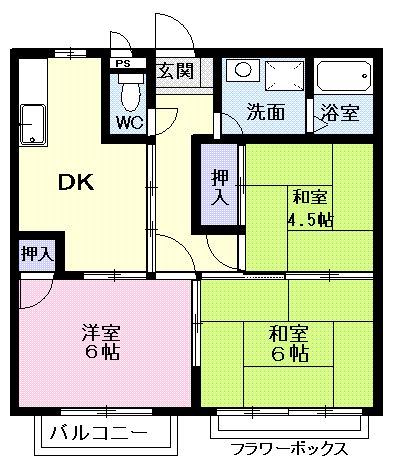 ビレッジツカサAの間取り