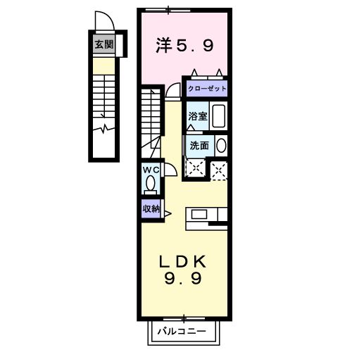 フィールドリヴの間取り