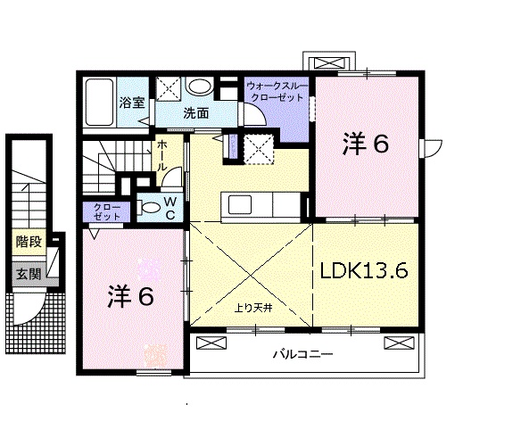 ラフレシールⅢの間取り