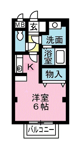 カーサ ベルディの間取り