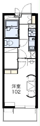 レオパレスメゾン 五月館の間取り