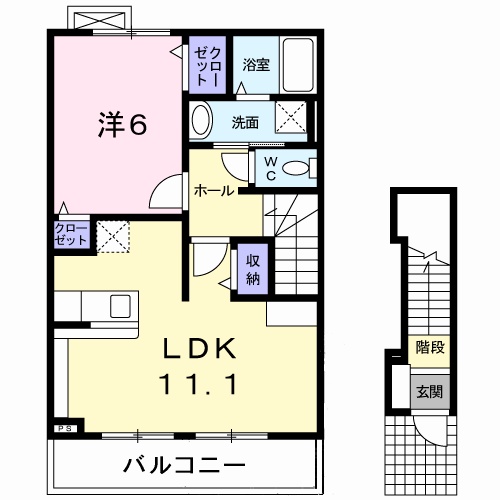 メゾンド フォンテーヌの間取り